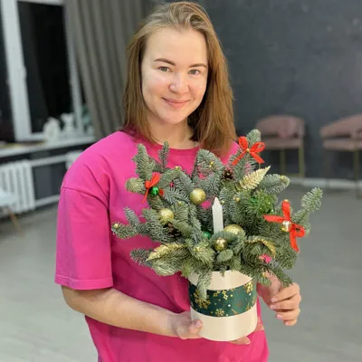 Мастер-класс по изготовлению новогодней композиции из нобилиса - новости