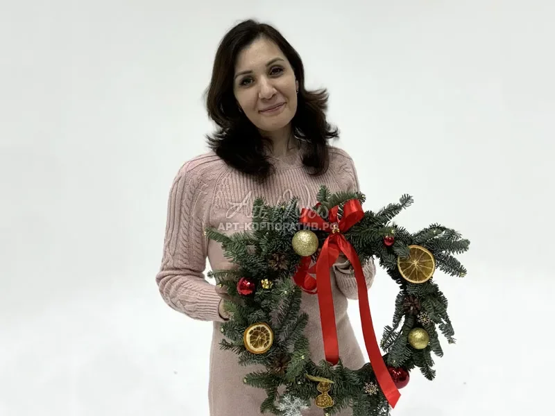 Мастер-класс по изготовлению новогодней композиции из нобилиса